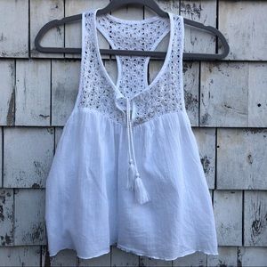 Hollister White Tank Top